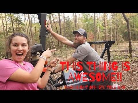 THIS THING IS AWESOME!!! Testing our new Baumalight DPH 530 tree saw (land clearing part 4)
