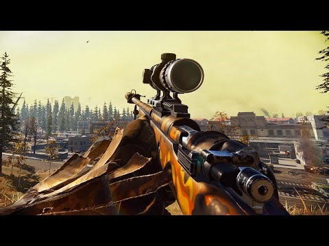 The "WHISPER QUIET" No-Glint Kar98K is AMAZING for Ghillie Sniping in Warzone!