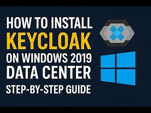How to Install Keycloak on Windows 2019 Data Center - Step-by-Step Guide