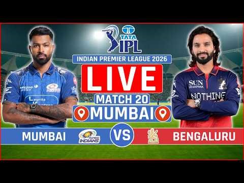 Mumbai vs Bengaluru Live Cricket Commentary | MI vs RCB Live Score | IPL Live Scores Commentary