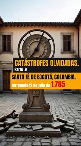 🌆 AÑO 1.785, TERREMOTO EN SANTE FÉ DE BOGOTÁ. El 12 de julio de 1785, un sismo sacudió la capital colonial. 9 vidas perdidas, templos y casas derrumbadas… y un silencio que heló la ciudad entera ⛪ #historia #bogotá #terremoto #colombia #DesastresNaturales #curiosidades #HistoriaMisteriosa 👍 Dale like, comparte y síguenos para más. | HistoReels