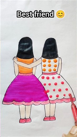 Best friend 😊 ❤️#shorts #youtubeshorts #viral #art #bff