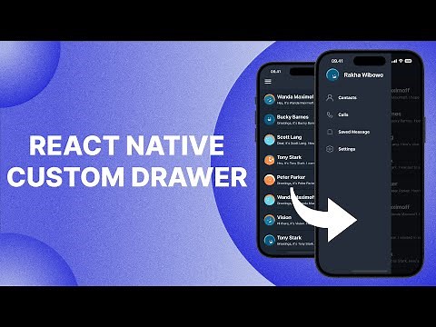 React Native Custom Drawer With Reanimated 3 and Gesture Handler From Scratch