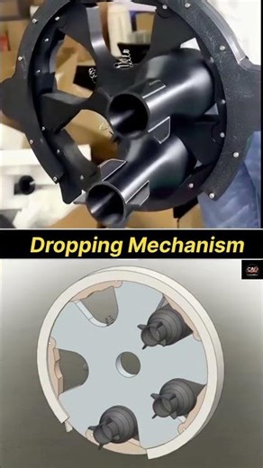 Innovative Dropping Mechanism | High-Precision Rotary Release System #DroppingMechanism #shorts