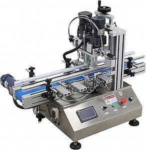 TECHTONGDA Automatic Bottle Capping Machine Electric Cap Sealer for Screw Caps with Belt Conveyor Bottle Height 2-7inch Bottle Diameter 1-4inch Cap Diameter 0.79-2.36inch Cap Diameter 0.79-2.36inch