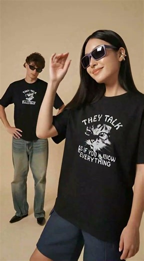 Funny Sarcastic Cat T-Shirt