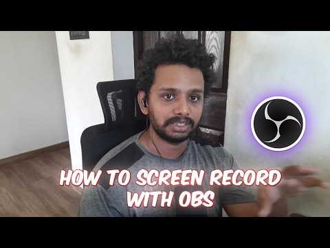 how to screen record using OBS (தமிழ்)