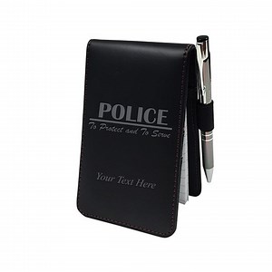 Personalized Leatherette Police Notepad | Police Notebook | Police Officer Gift - Etsy