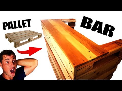 DIY Mini Pallet Bar: Transform Recycled Pallets into a Stylish Mini Bar