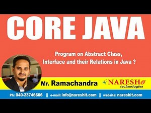 Core Java Tutorial | Program on Abstract Class, Interface and their Relations in Java ?