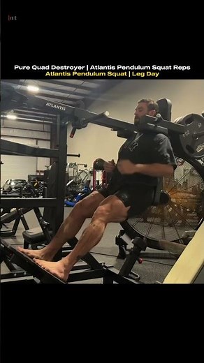 Atlantis Pendulum Squat: The ultimate leg day machine | Deep Reps,Big Quads🥵 #motivation #gym #cbum