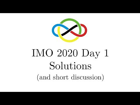 IMO 2020 Day 1 solutions and discussion of statistics