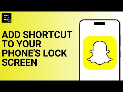 HOW TO ADD THE SNAPCHAT SHORTCUT TO YOUR PHONE'S LOCK SCREEN