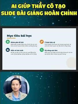 Tạo slide bài giảng từ file PDF cực nhanh: Tuyệt chiêu AI cho Thầy Cô!