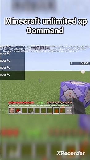 Minecraft Unlimited XP Command 😱 | Easy XP Trick in Minecraft Java & Bedrock #shorts