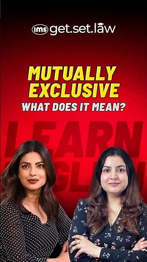 Mutually Exclusive Explained in 60 Seconds | Vocabulary for Law Exams 🔥