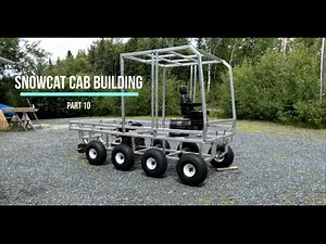 Mini SnowCat Cab Building PT10 | Amphibious Track Vehicle Build. #snowcat #diesel #diy #custom