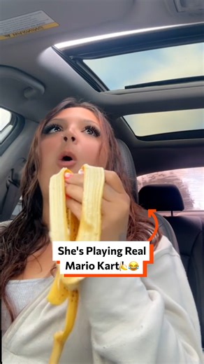 She's playing real Mario Kart 🍌😅 | Twisted