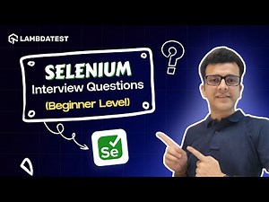Selenium Interview Questions And Answers for Freshers (2025) | Software Testing Job Preparation