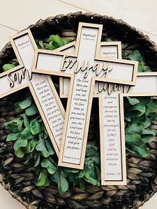 Personalized Engraved Baptism Cross. Handcrafted Wooden Cross for Baby Dedication. Baptism Cross. Dedication Gift. Christening Gift. - Etsy