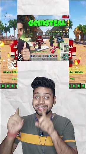 How To Create Gem Steal SMP | Gemsteal Plugin #minecraftshorts #shorts