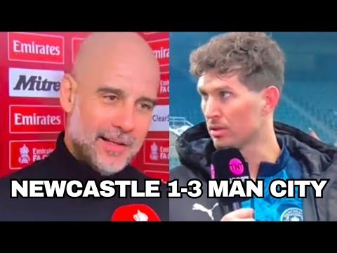 Pep guardiola and John Stones post-match interview