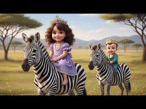 🎶 Little Zebra Song 🦓 | Fun Colors & Family | Kids Animal