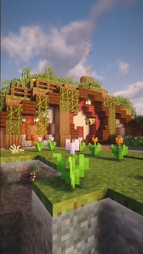 Aesthetic Minecraft Hobbit House 🌿 | Building Ideas & Tutorial?