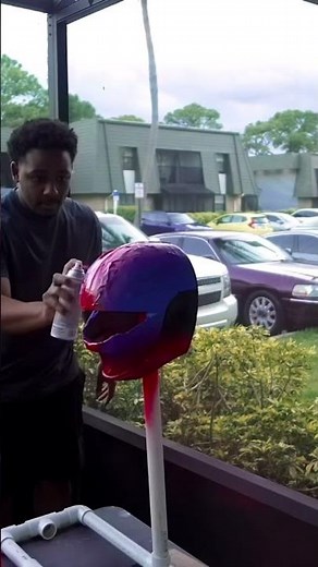 3D Printed Time Force Quantum Power Ranger Helmet #3dprinting #3dprints