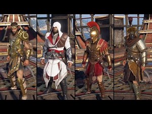 Assassin's Creed Odyssey All LEGENDARY Armor Sets Alexios Showcase + ALL DLC