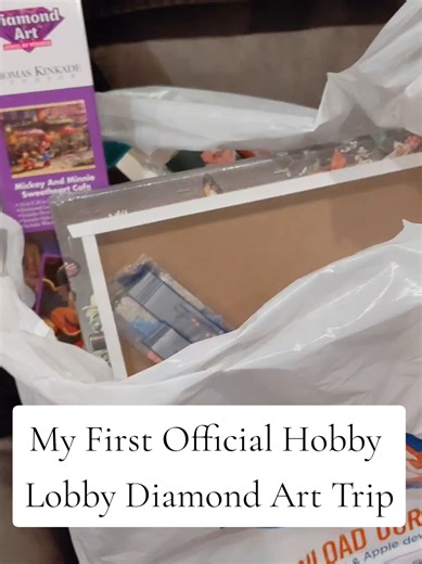 My First Hobby Lobby Diamond Art Haul Experience