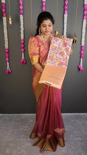 4.1K views · 40 reactions | #Kora_digital_silk_saree Contrast brocade blouse Price:850 | YAZHE Creations | Facebook