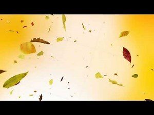 Falling Autumn Leaves Background Seamless Loop