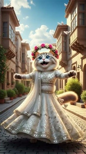 Kitten remix beautiful dance video 😻😲#catdance #catlovers #shortsviral