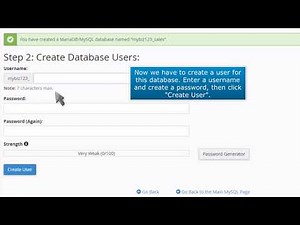 cPanel: How to Create a MySQL Database