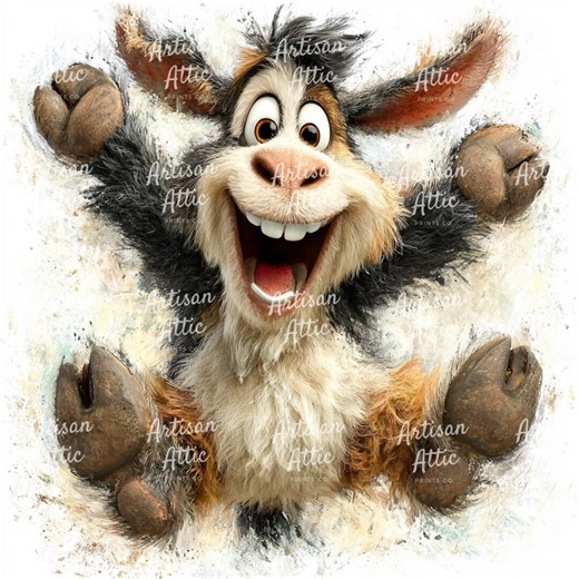 16 Images of Cute Cartoon Goat, Digital Clipart Quirky Farm Animal Artwork Scrapbook Images Printable Nursery Wall Art Instant Downloa - Etsy