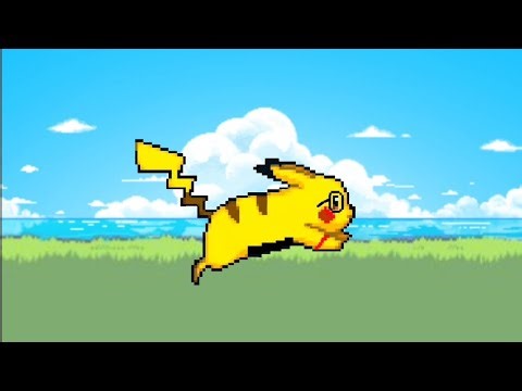Josiah pikachu pixel art animation loop