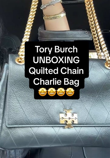 Tory Burch Charlie Quilted Shoulder Bag Unboxing