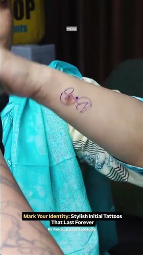 “SB” Initial Tattoo | Minimalist & Personal Tattoo Design