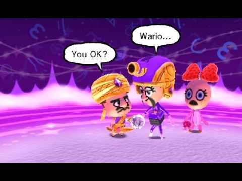 Mario's Adventures in Miitopia Post Game 27: Wario and Waluigi facing a Boss with Yoshi and Birdo