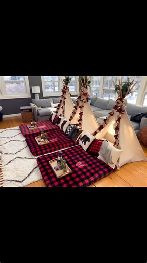 Okay but this room understood the assignment 😍 A cozy little glampover moment for 3 besties ✨ Soft lights, festive details, and the cutest room to make memories in🥰#fargoglamping | Fargo Glamping