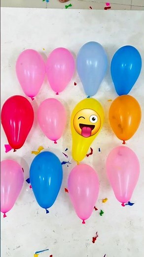 Colorful Polka Dot Balloon Popping Satisfying Burst Challenge #shorts #popping #satisfying