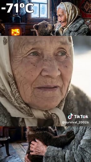 Elderly Woman Rescues Freezing Bear Cub in Siberia