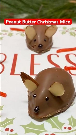 Peanut Butter Christmas Mice #christmasmouse