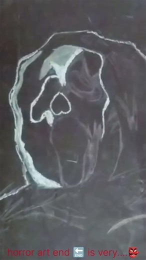 “Scary Art Challenge – Can You Watch Without Fear? 👀” #scary drawing #art shorts #creepy