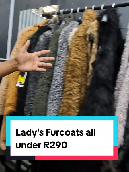Clearance Sale: Ladies' Furcoats Under R290