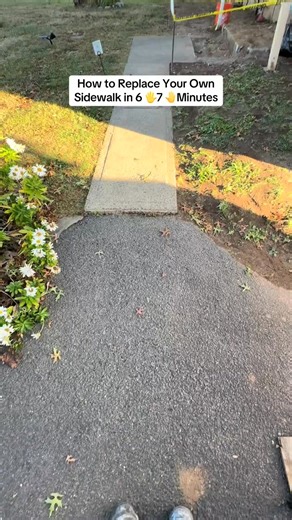 How to Replace your own Sidewalk Step by Step in Minutes #DIY #constr | Willie Walsh | Facebook