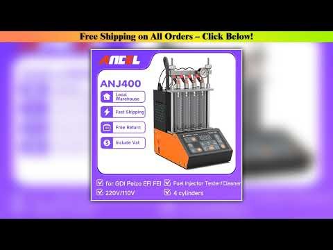 ANCEL ANJ400 GDI Piezo Fuel Injector Tester for Car Mortocycle Injector Cleaner Ultrasonic