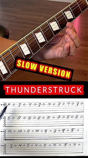 AC/DC Thunderstruck Guitar: Epic Hardrock Classical Monsterhit