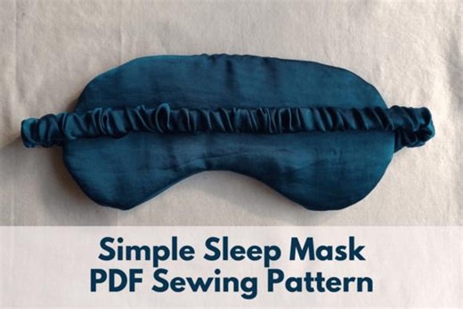 Simple Sleep Mask Sewing Pattern PDF – Easy DIY Eye Mask Template - Etsy